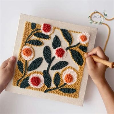 how to do punch needle art: the importance of choosing the right materials