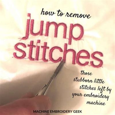 how to remove machine embroidery