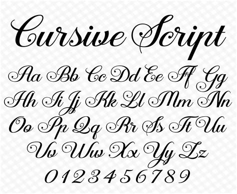 what font is cursive